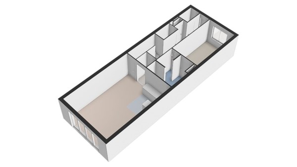 Plattegrond - Hoflandendreef 72, 2614 MV Delft - Begane grond-3D.jpg